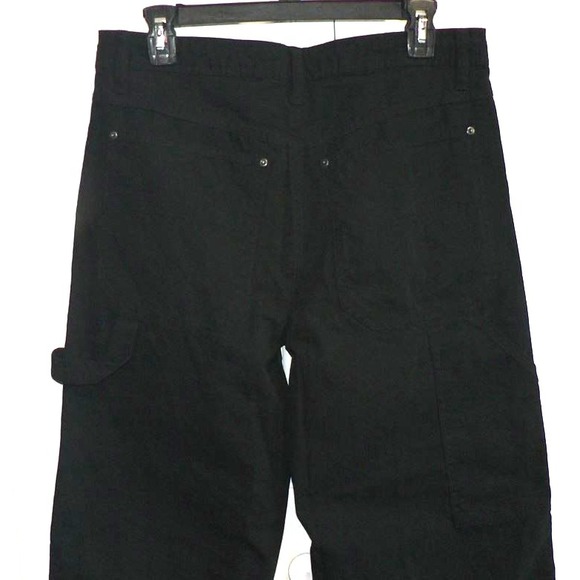 Wild Fable Womens Low Rise Cotton Pocket Relaxed Carpenter Pants in Black Size 6 - Picture 7 of 8